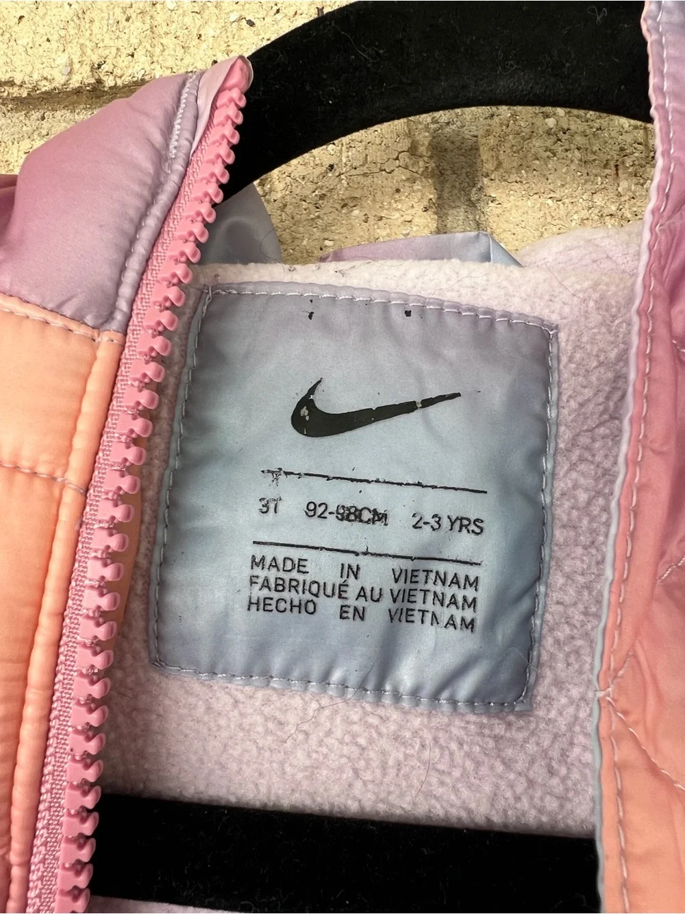 Nike Toddler Girls' Ombre Pink Purple Puffer Jacket